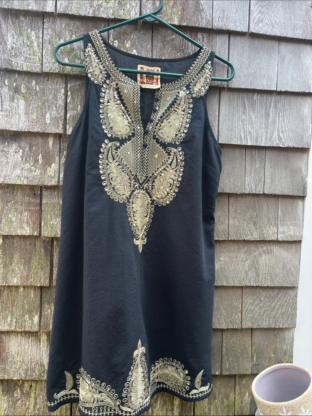 Free people embroidered sequin dress 10